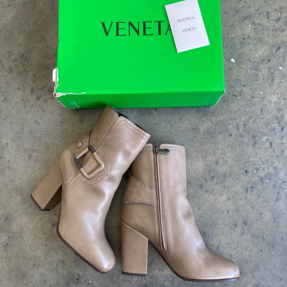 Bottega veneta intrecciato leather buckle boot - Picture 4 of 8